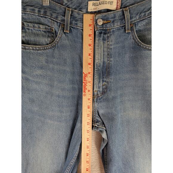 Vintage Levis 550 Jeans Mens 34x32 Blue Denim Straight Relaxed Fit Faded Y2K - Picture 5 of 16
